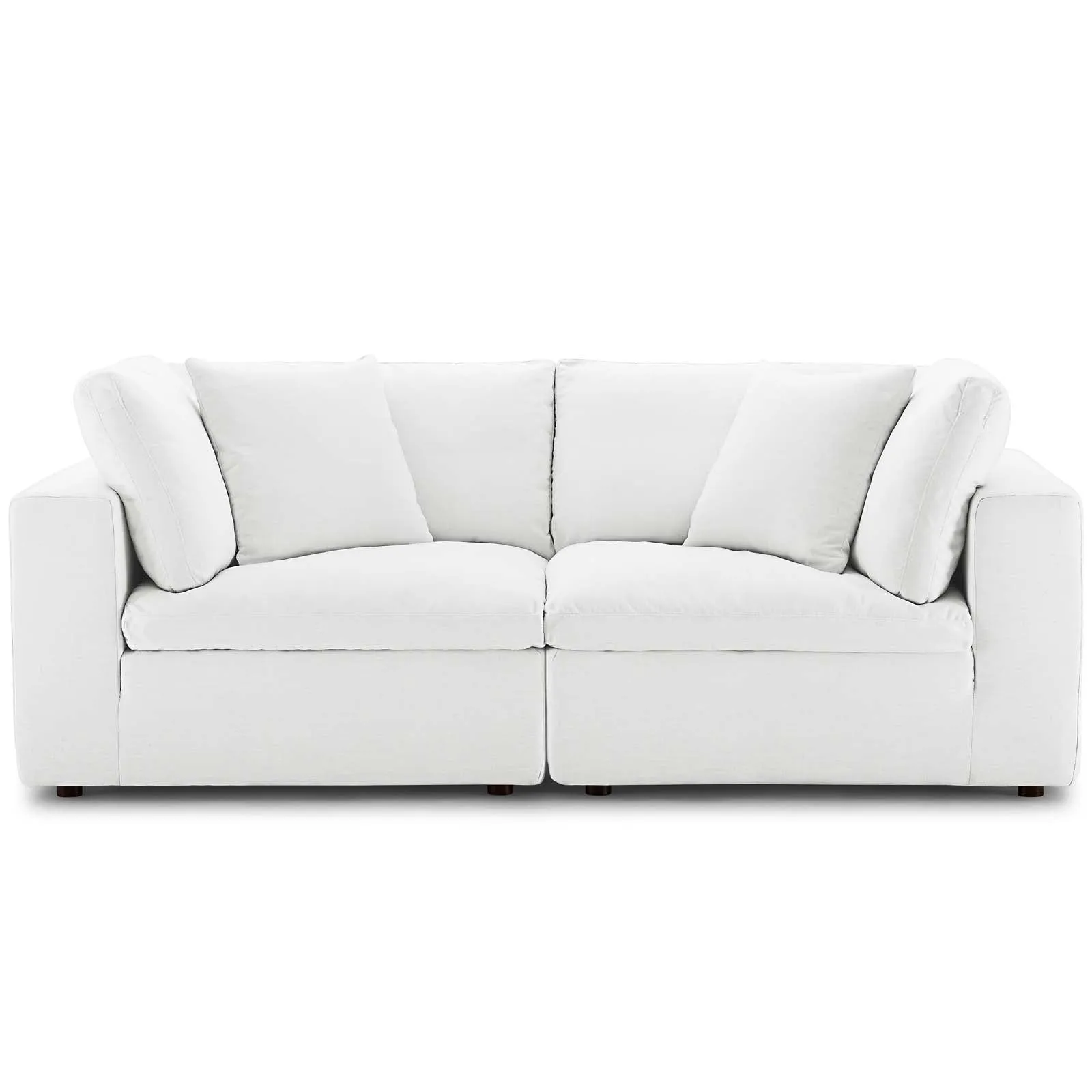 Commix Down Filled Overstuffed 2 Piece Sectional Sofa Set