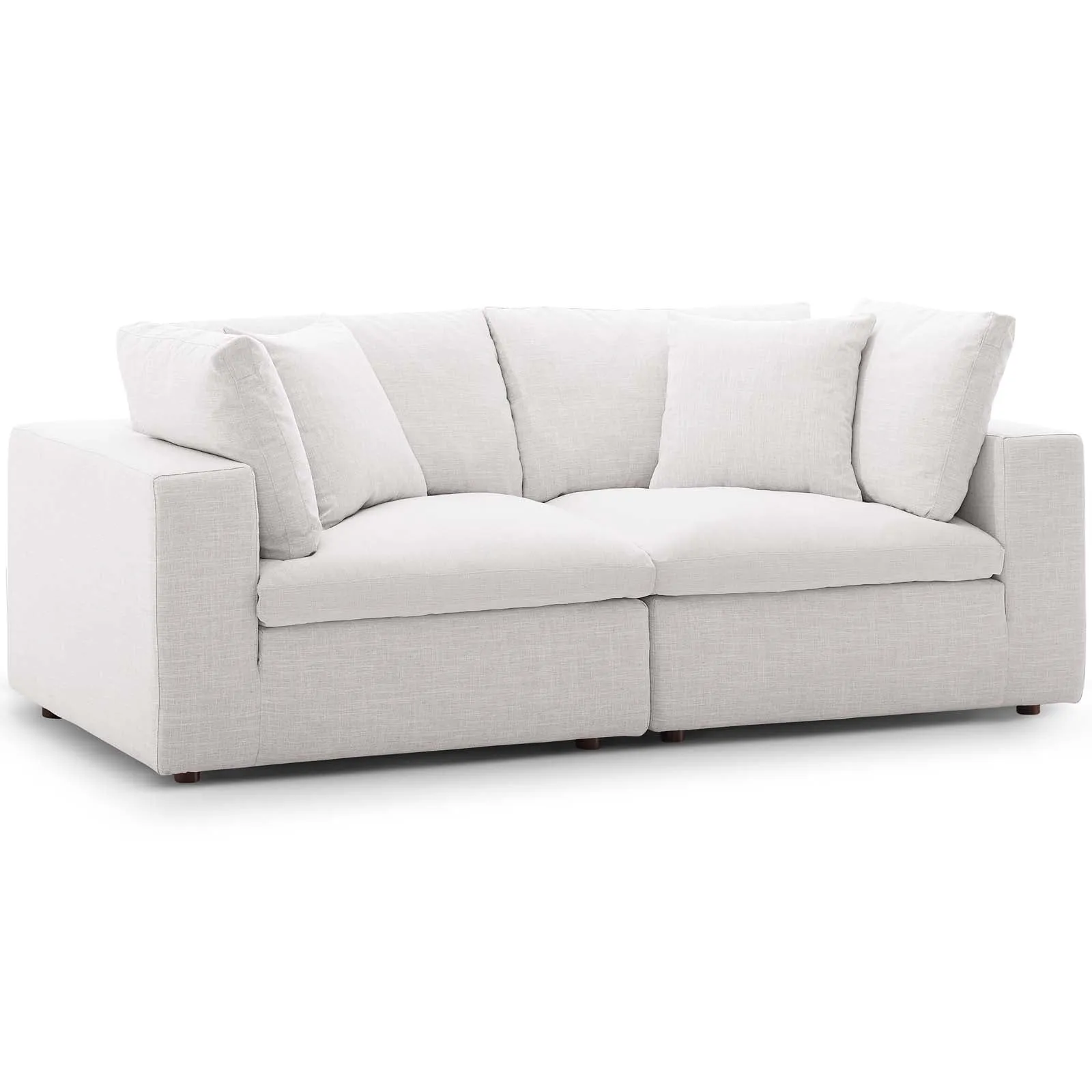 Commix Down Filled Overstuffed 2 Piece Sectional Sofa Set