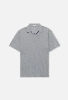 Cotton Cashmere Polo / Grey