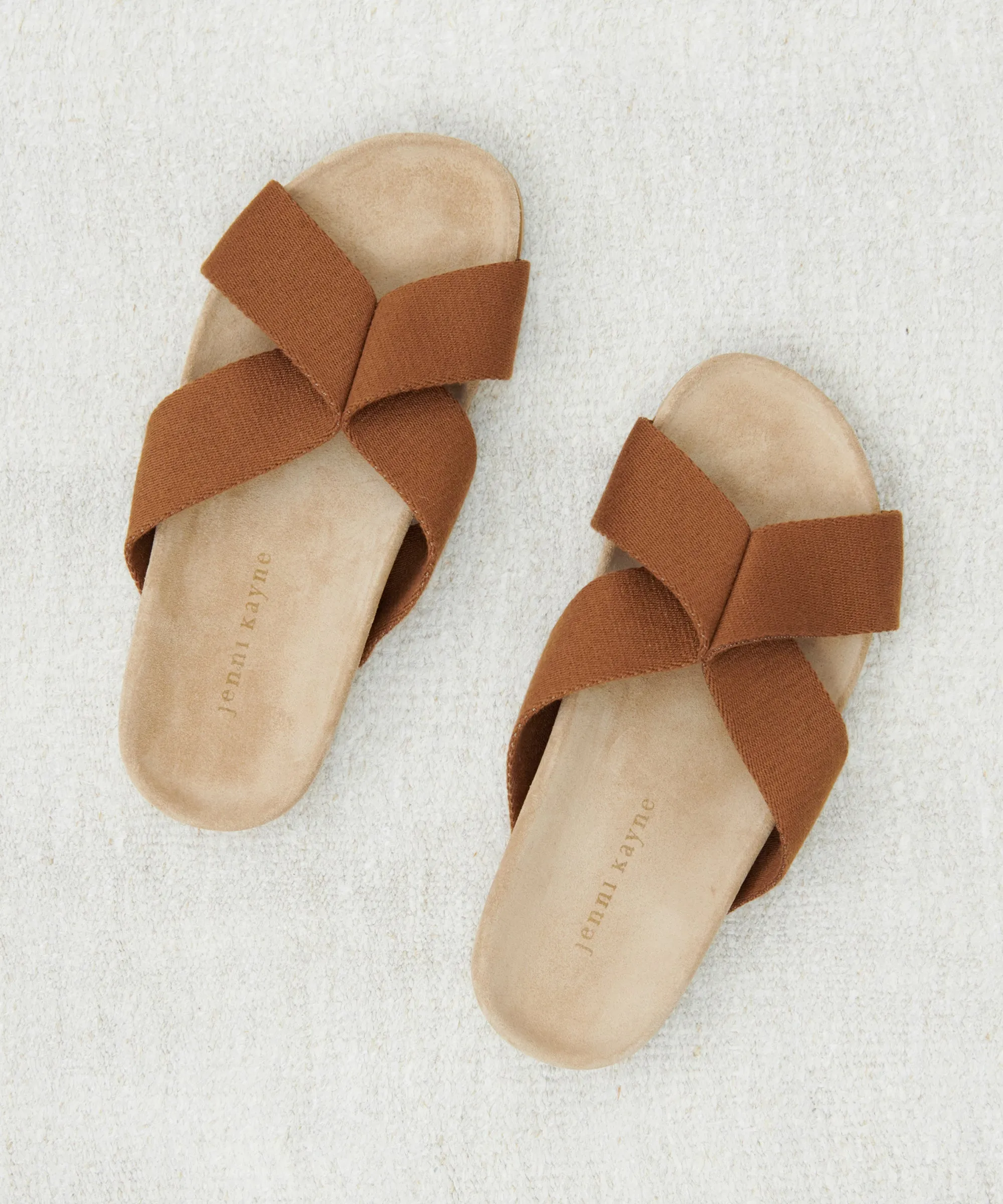 Cotton Crossover Sandal