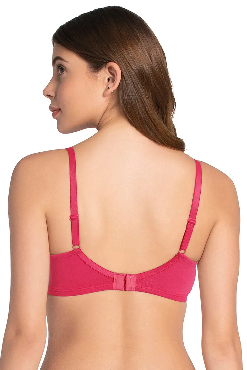 Cotton Dream Padded Non Wired T-shirt Bra - Azalea