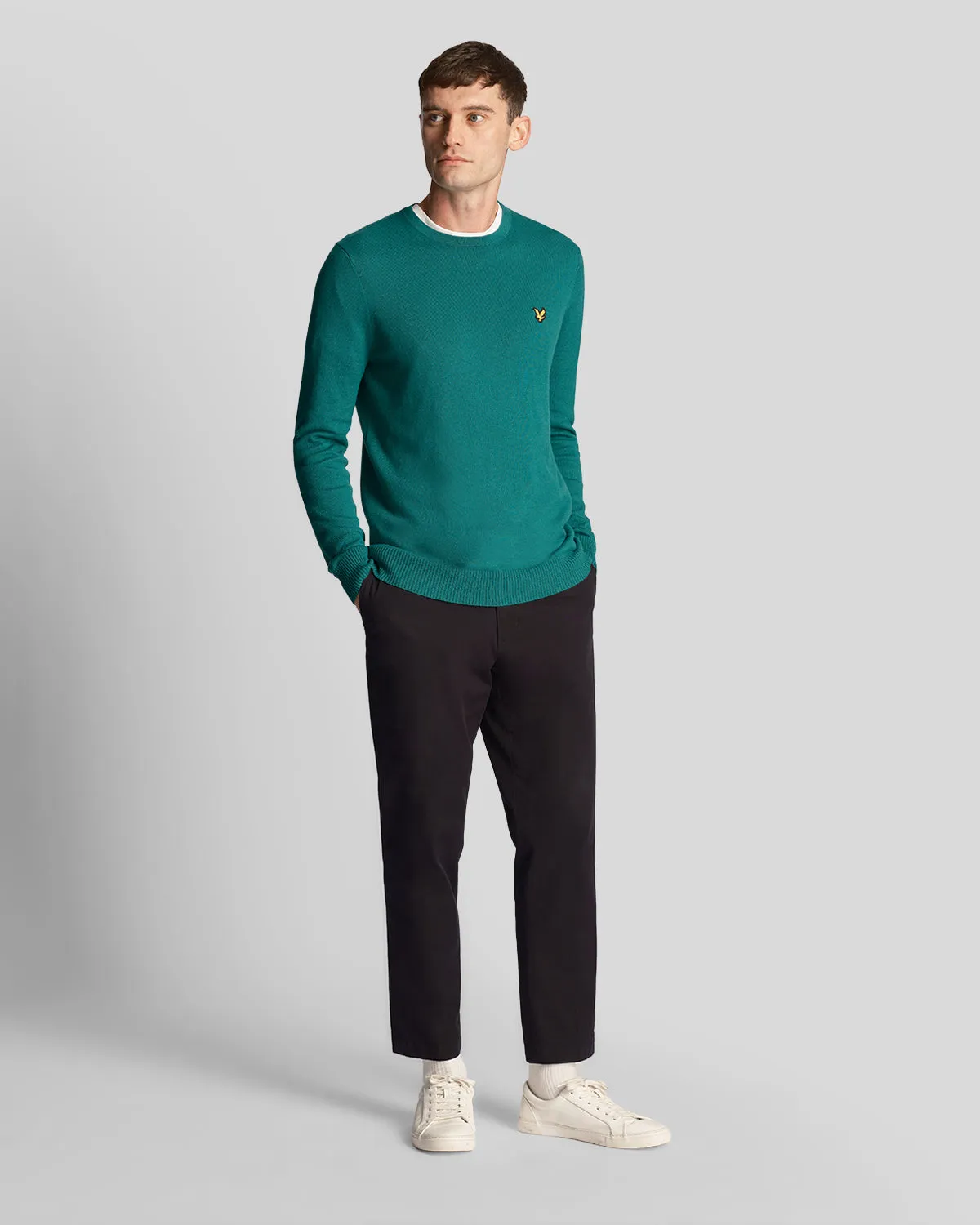 Cotton Merino Crew Neck Jumper