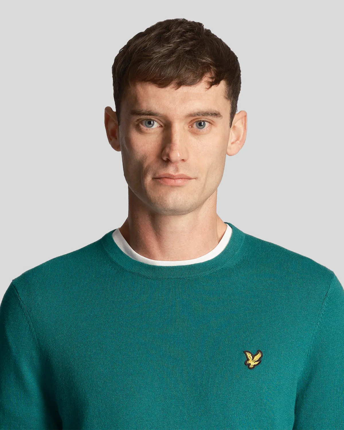 Cotton Merino Crew Neck Jumper