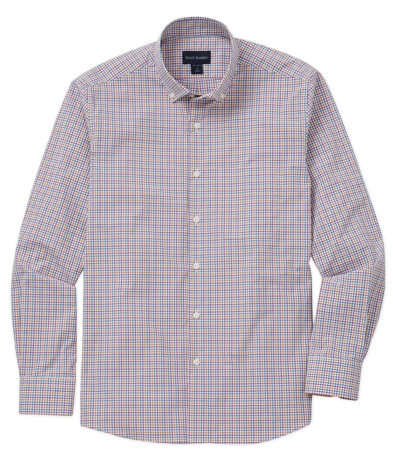 Cotton Tattersall Check Sport Shirt