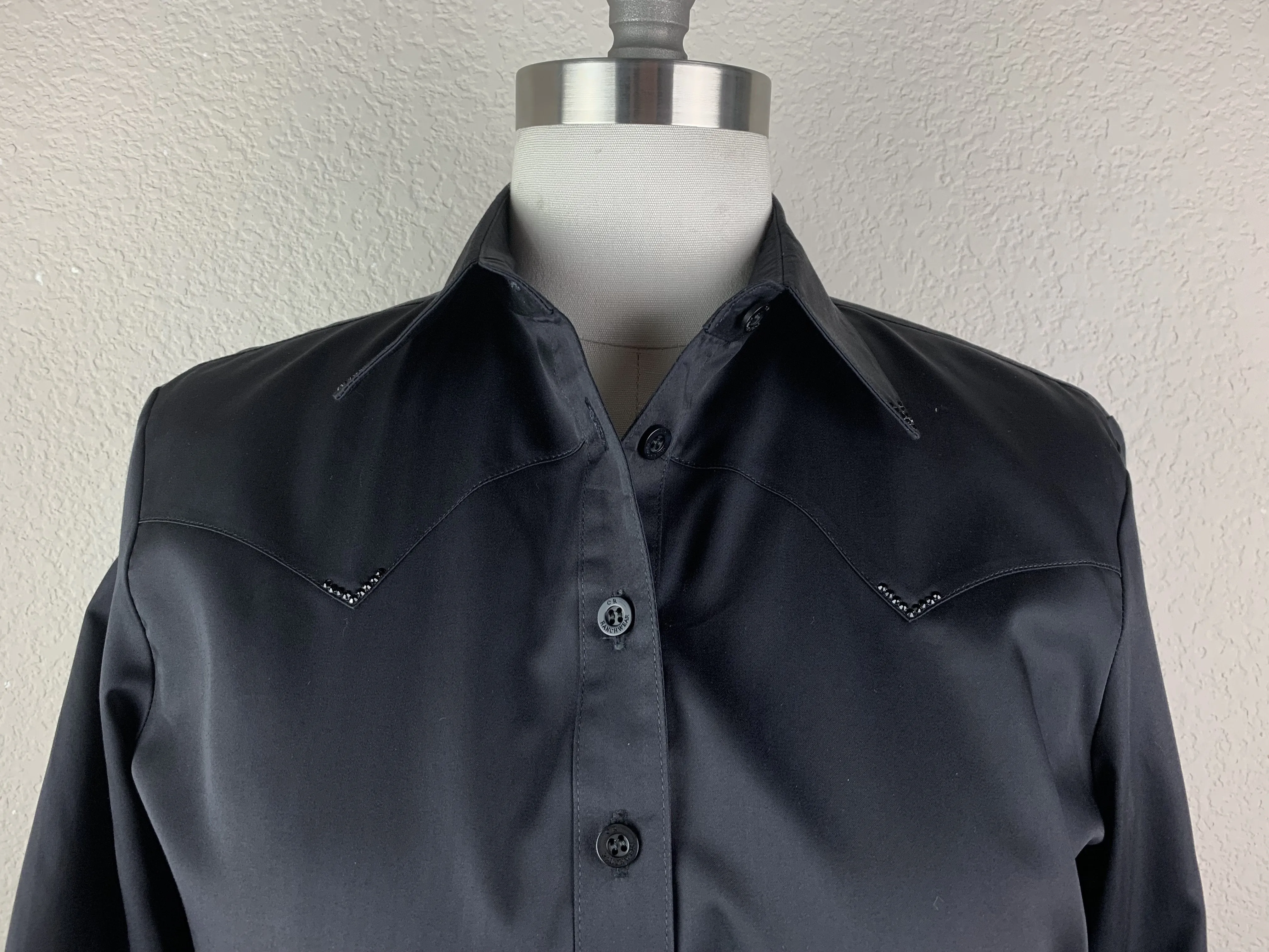 CR Classic Black Cotton Sateen - FINAL SALE