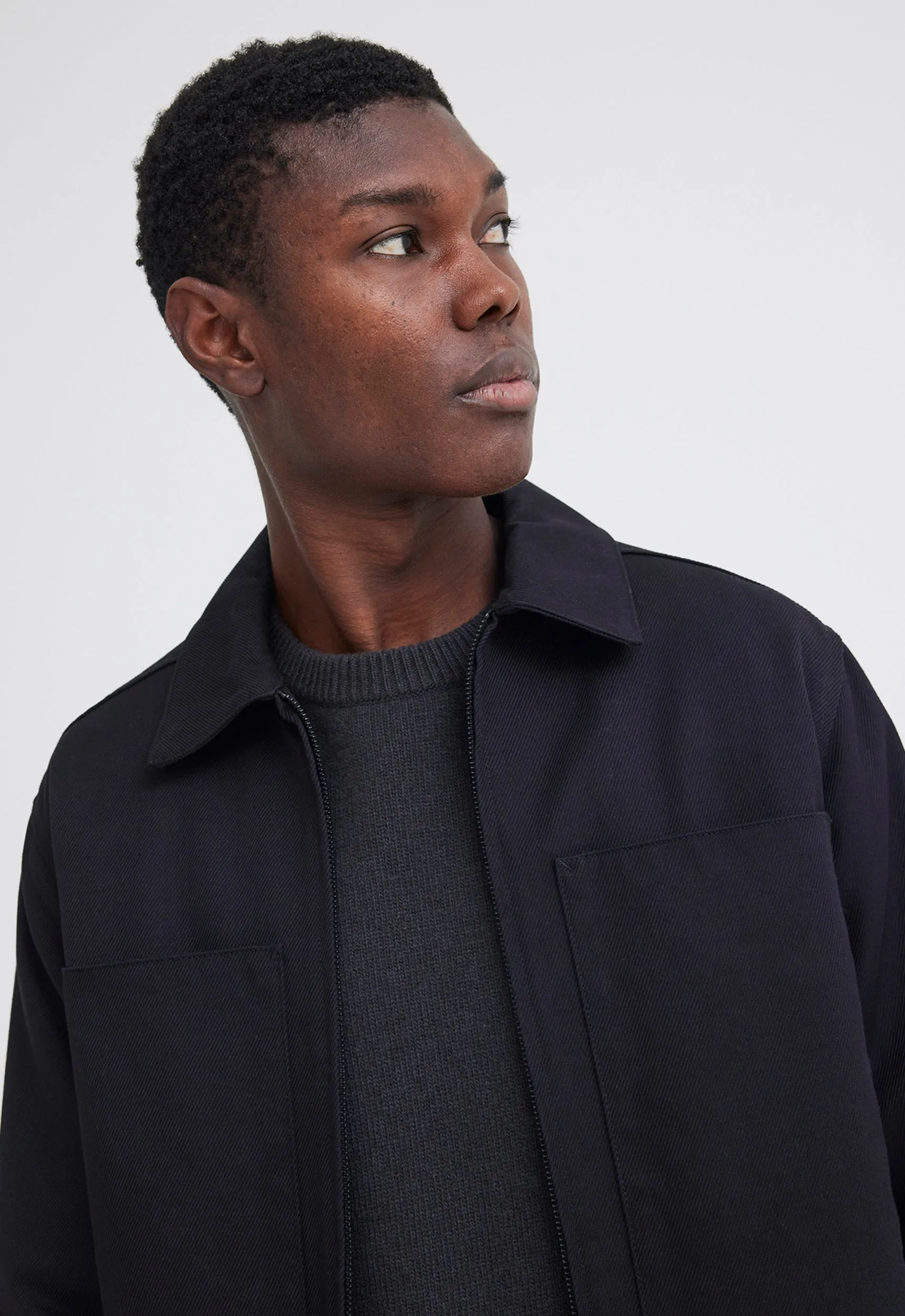 Cullin Italian Cotton Jacket - Black