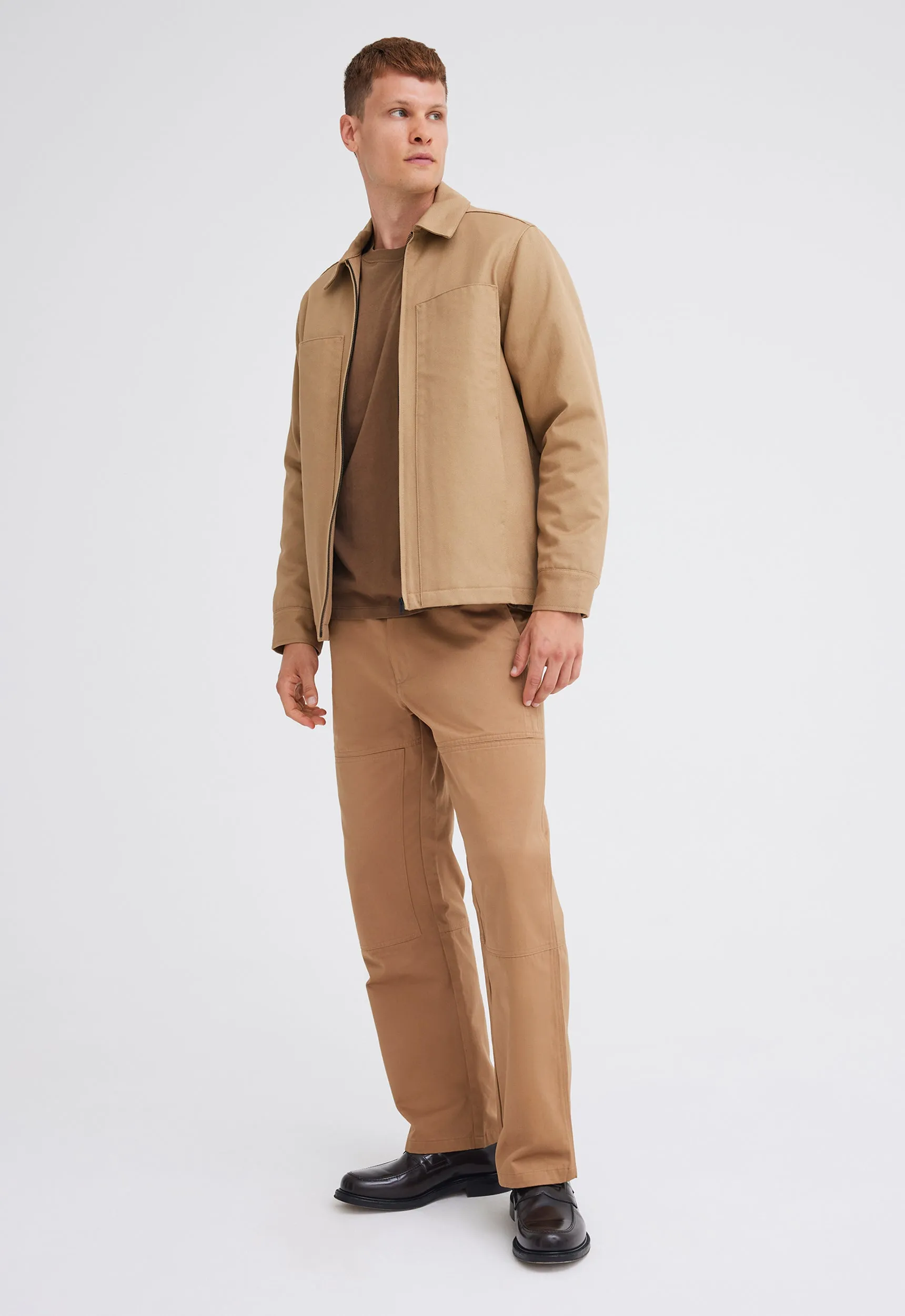 Cullin Italian Cotton Jacket - Nutmeg Beige