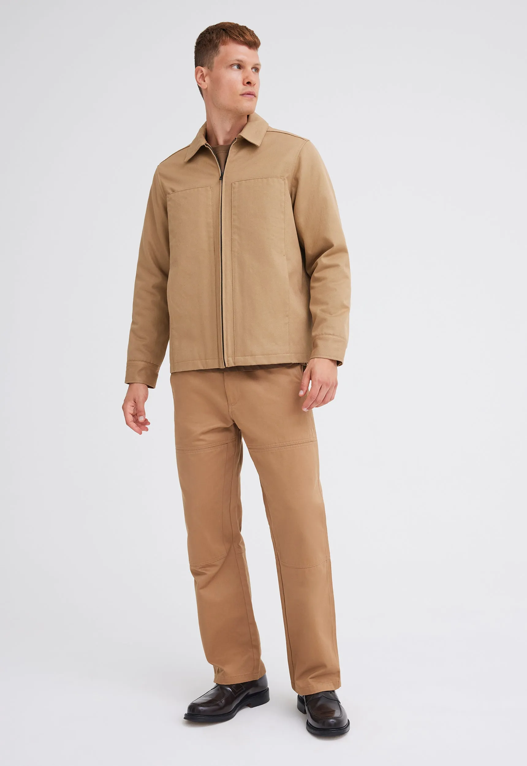 Cullin Italian Cotton Jacket - Nutmeg Beige