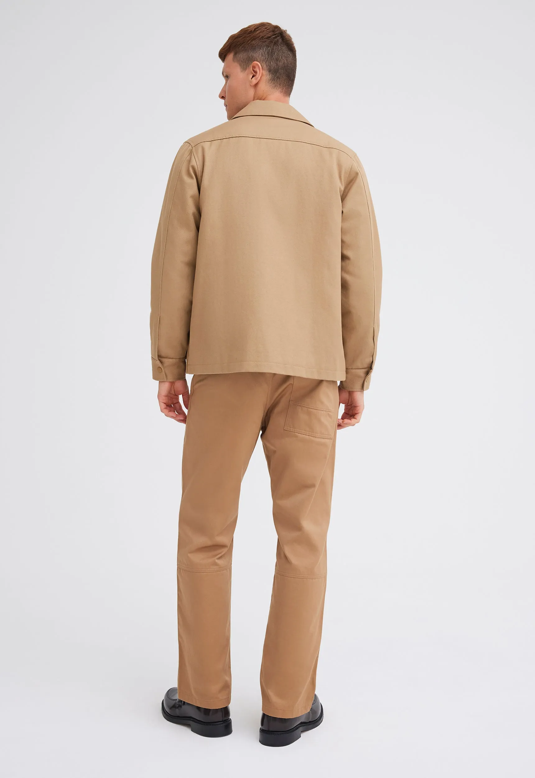 Cullin Italian Cotton Jacket - Nutmeg Beige