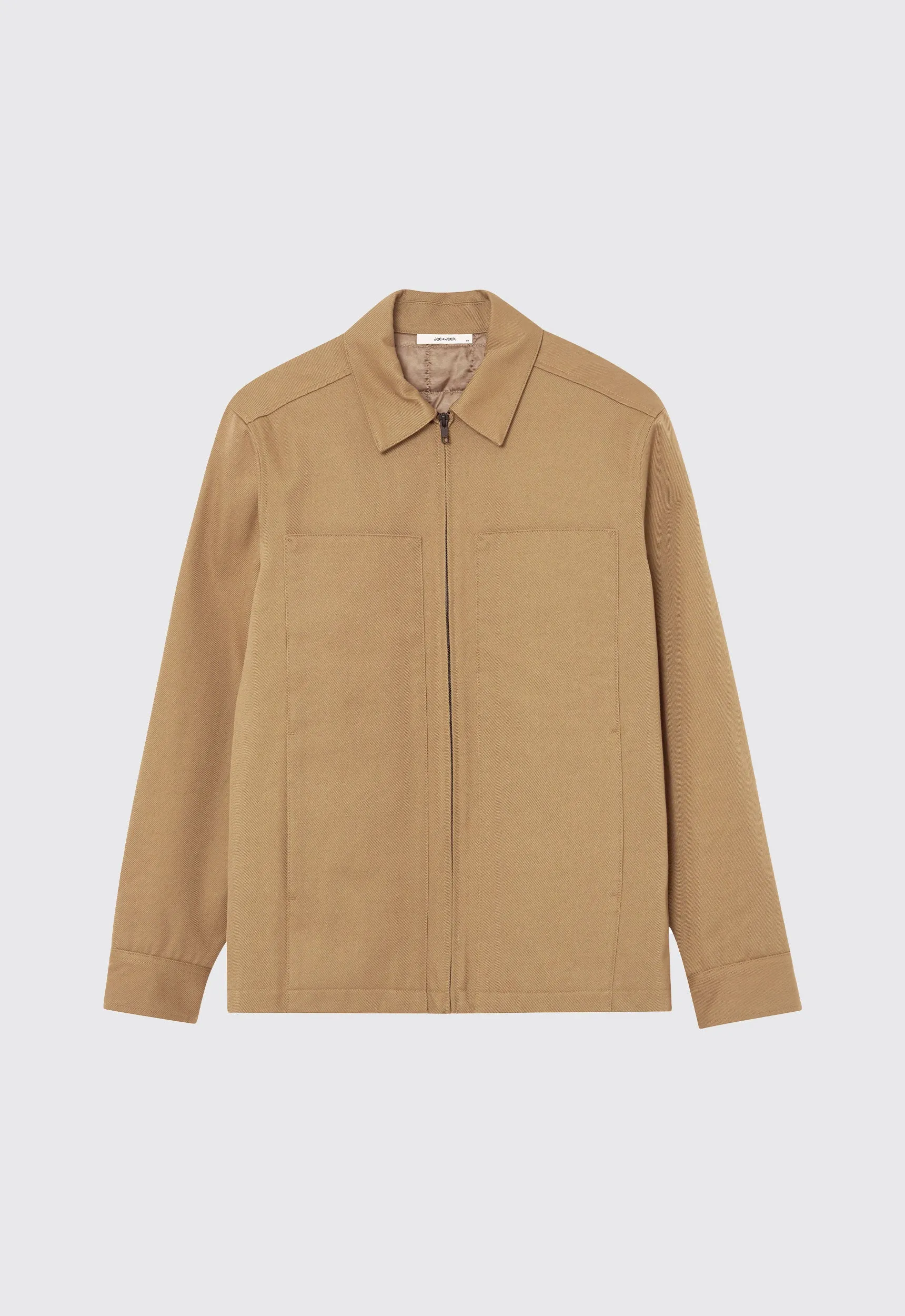 Cullin Italian Cotton Jacket - Nutmeg Beige