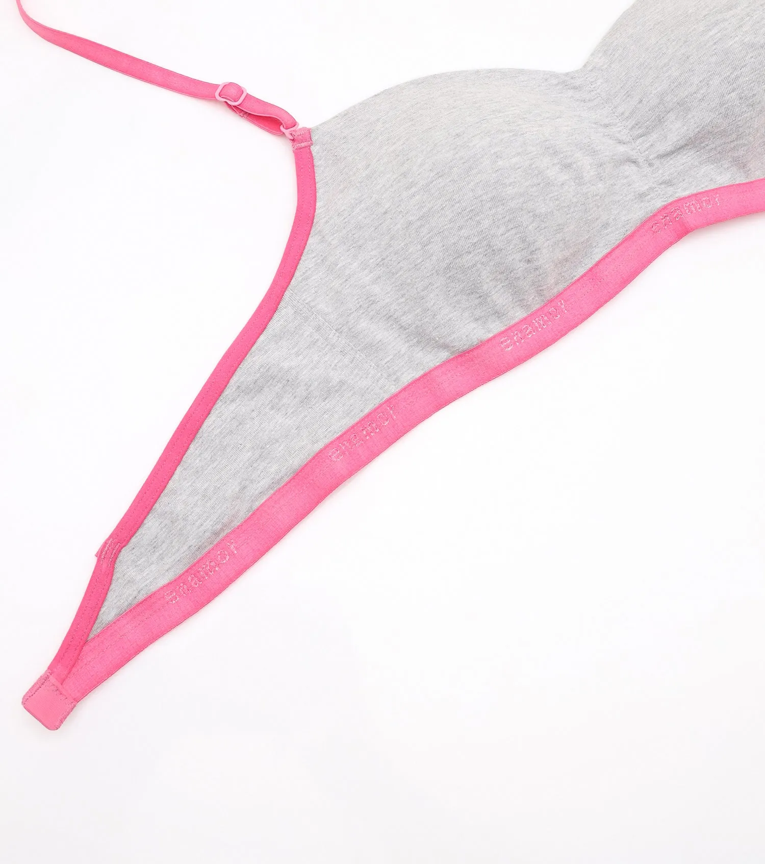 Enamor A125 Padded Wire-Free T-Shirt Bralette - Medium Coverage, Easy Fit Cooling Cotton