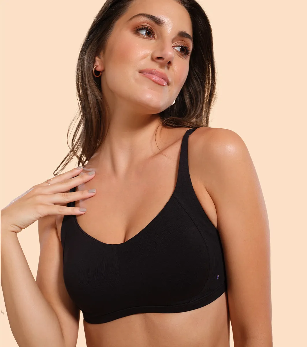 Enamor Intellifresh A058 Eco-antimicrobial Cotton Minimizer Bra for Women- Full Coverage, Padded and Wirefree - Pale Skin