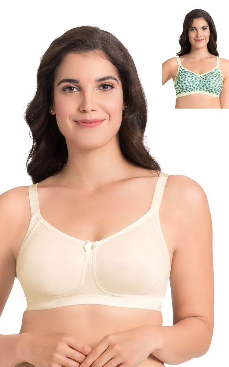 Essential Cotton Non-Wired Bra (Pack of 2)