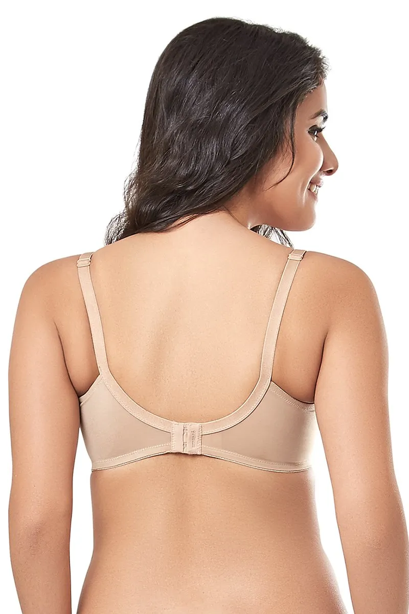 every de Contour Charm Non-Padded Non-Wired Full Cover Everyday Bra - Sandalwood