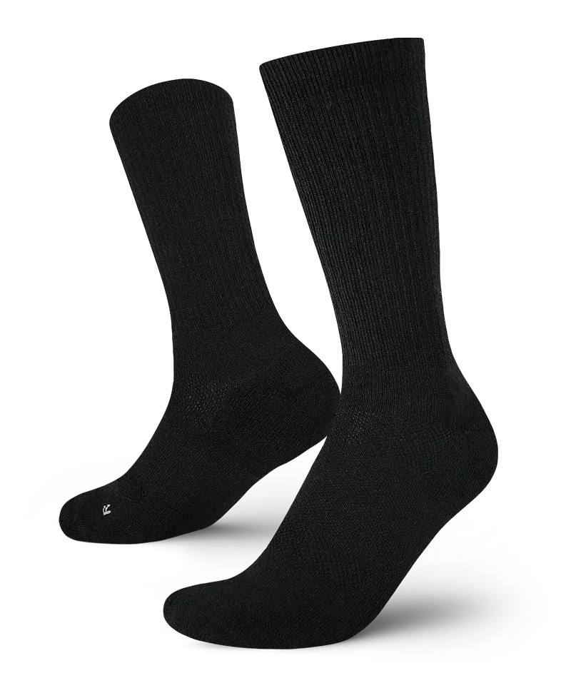 Everyday Merino Crew Socks Black