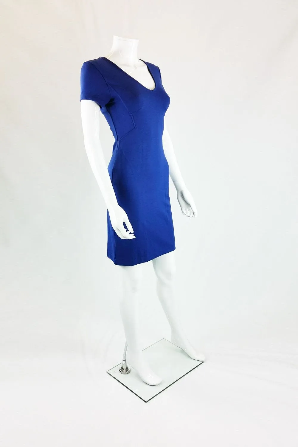 FRENCH CONNECTION Marie Cut Out Maya Blue Body Con Dress (UK 8)