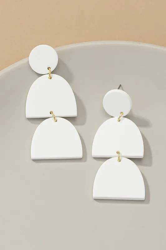 Geo Acrylic Earrings