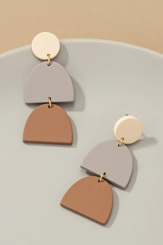 Geo Acrylic Earrings