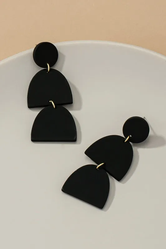 Geo Acrylic Earrings