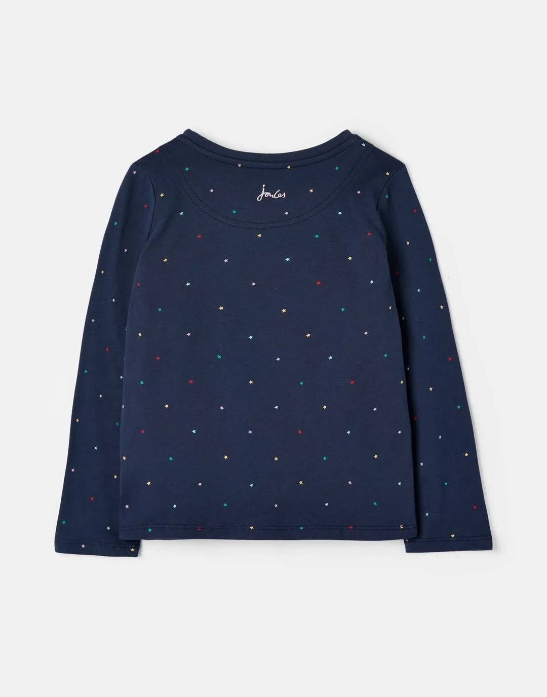 Girls Navy Long Sleeve Rabbit T-Shirt  | Joules