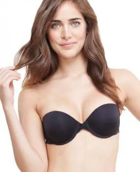 Gossamer Mesh Strapless Bump-It-Up Bra | Black