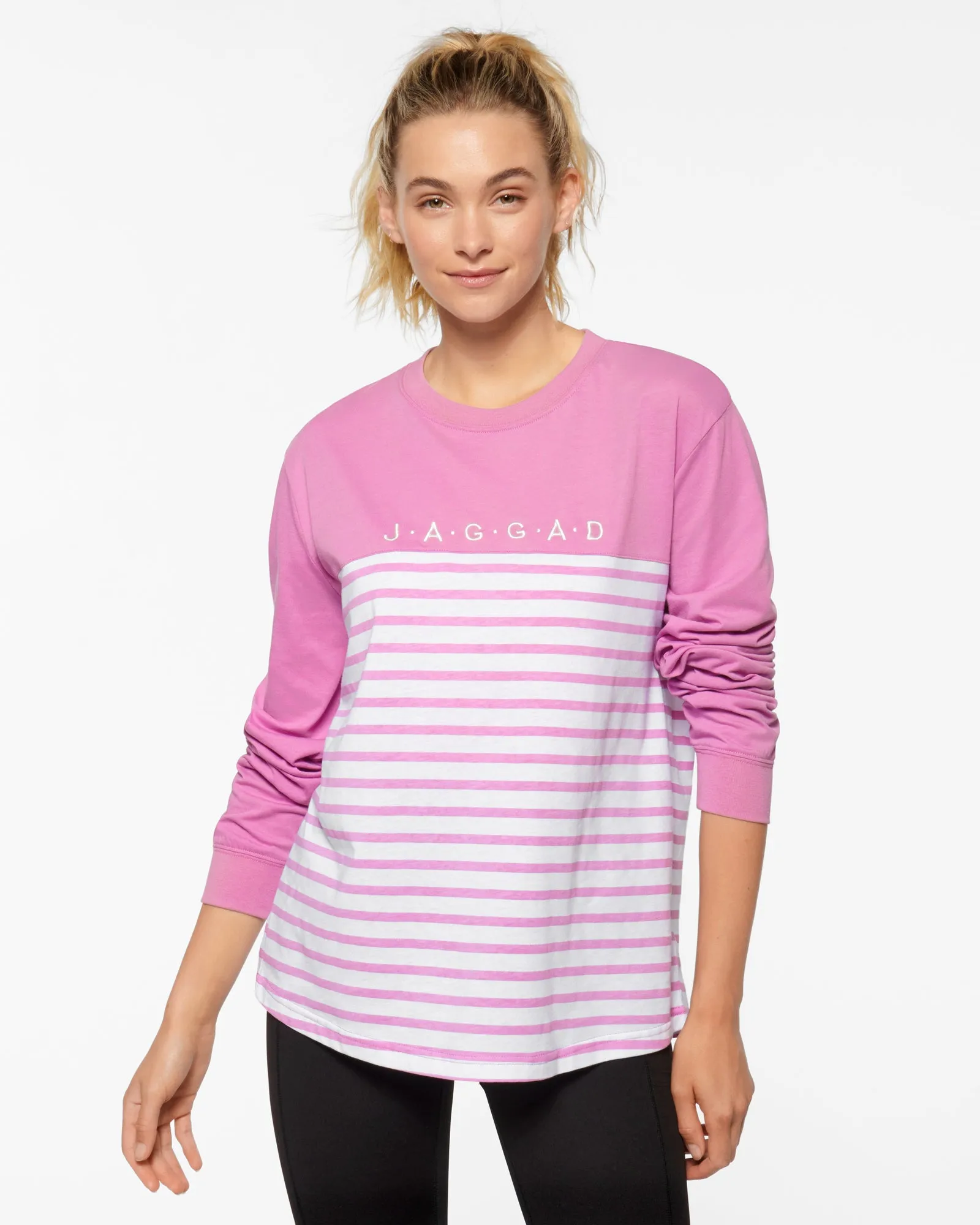 HARLEM CLASSIC LONG SLEEVE TEE PINK