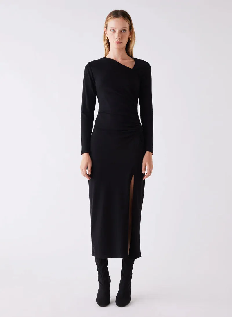 Imperial Midi Dress Black