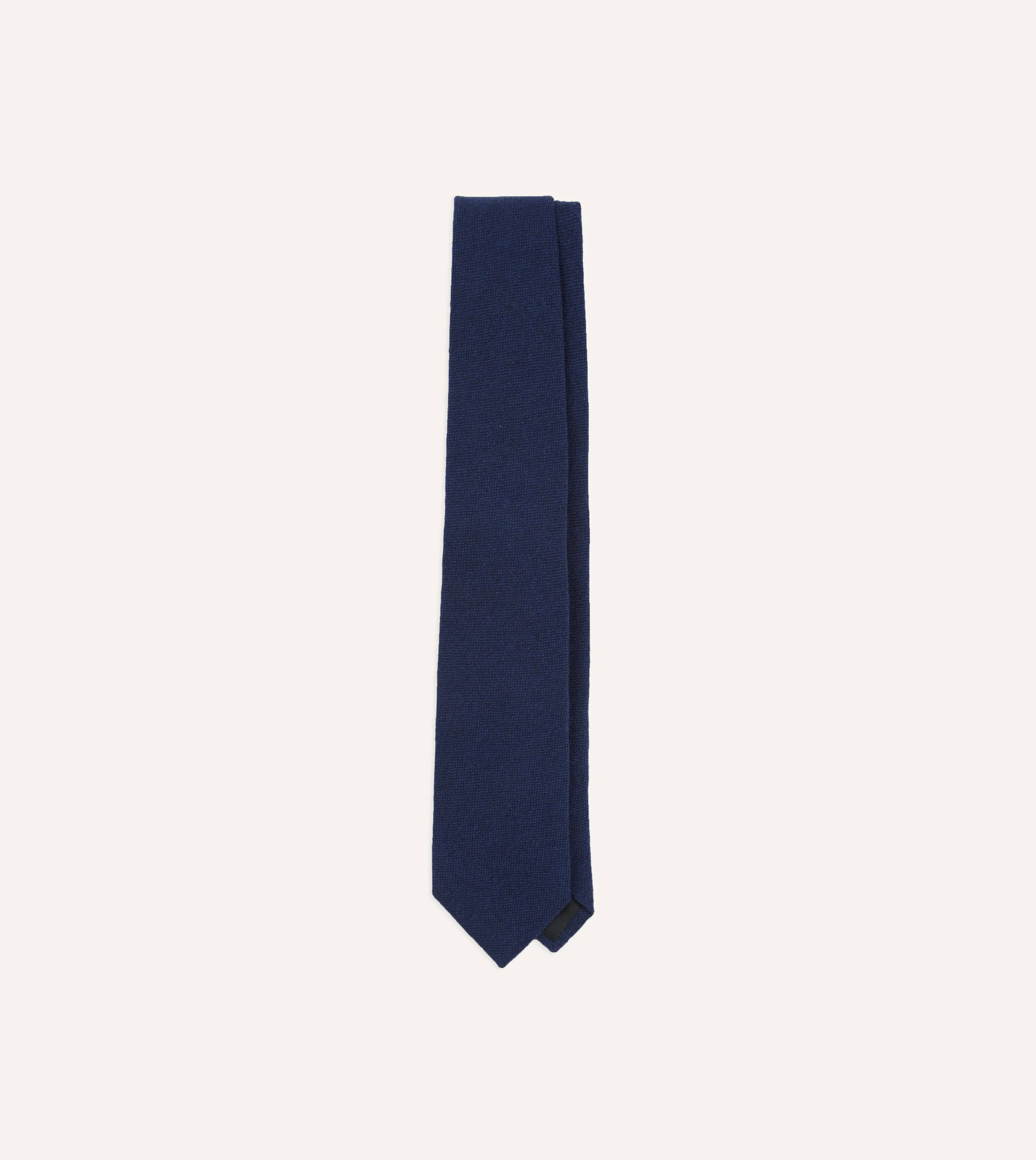 Indigo Pure Cashmere Solid Tipped Tie