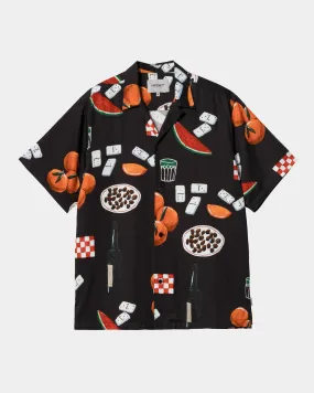 Isis Maria Dinner Print Shirt | Black