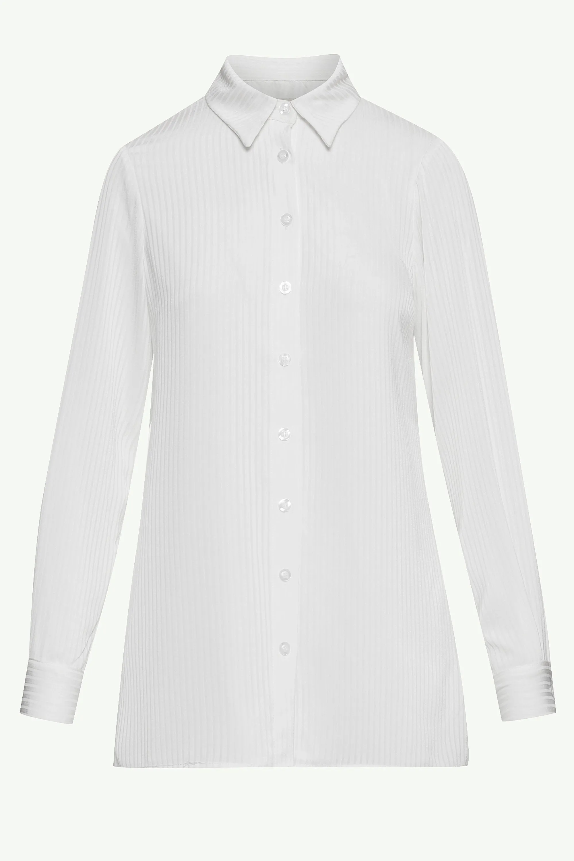 Jaserah Button Down Top - White