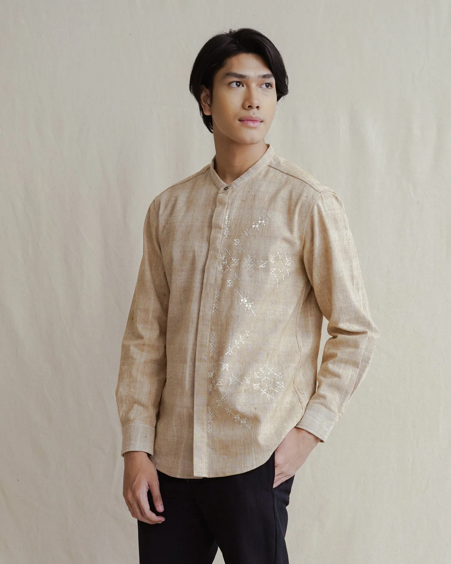 KAPAS - Heirloom Brown Fitted Shirt