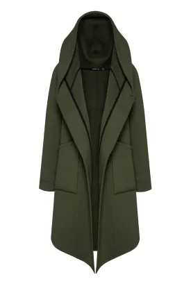 Khaki Hooded Coat