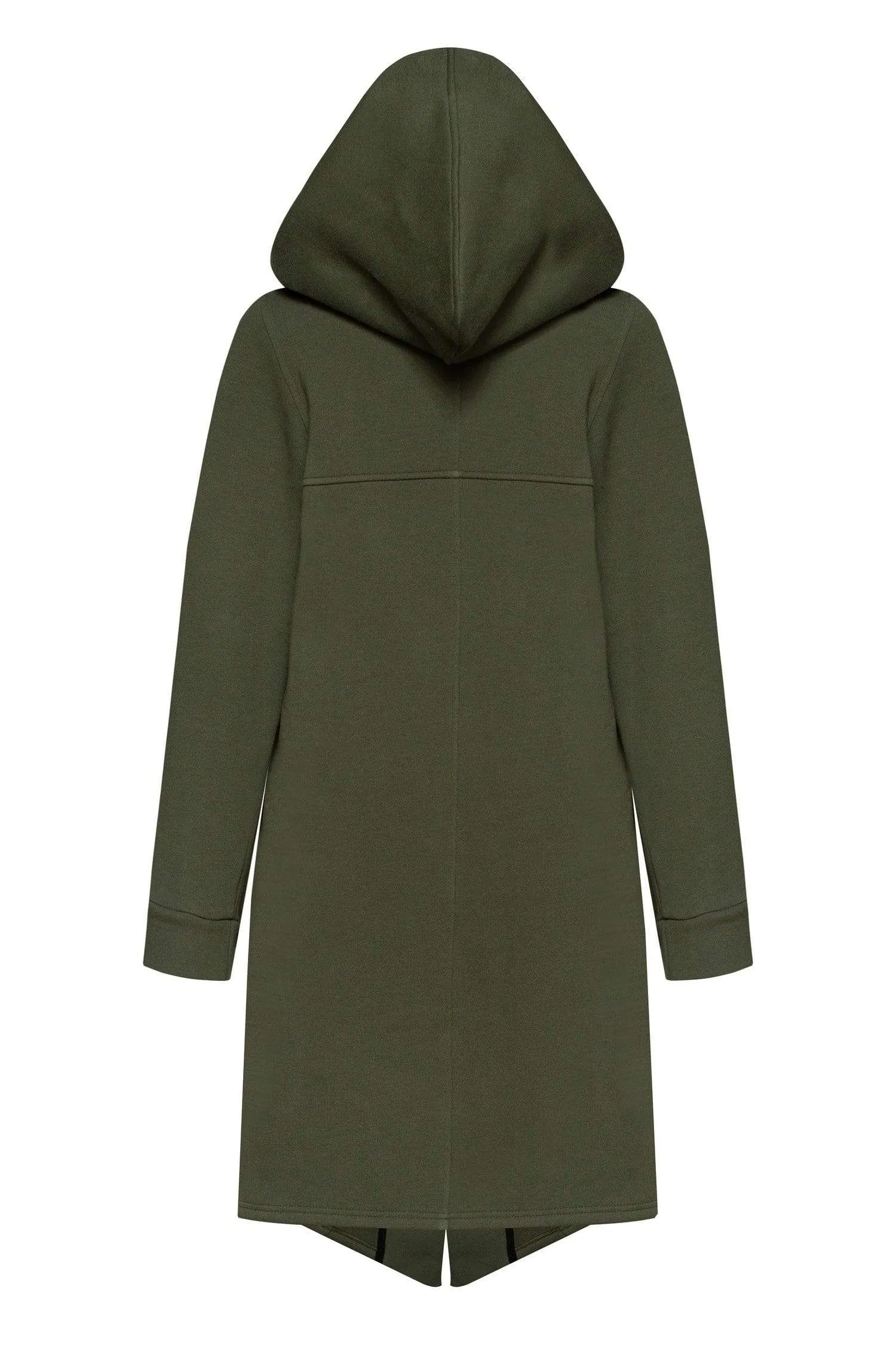 Khaki Hooded Coat