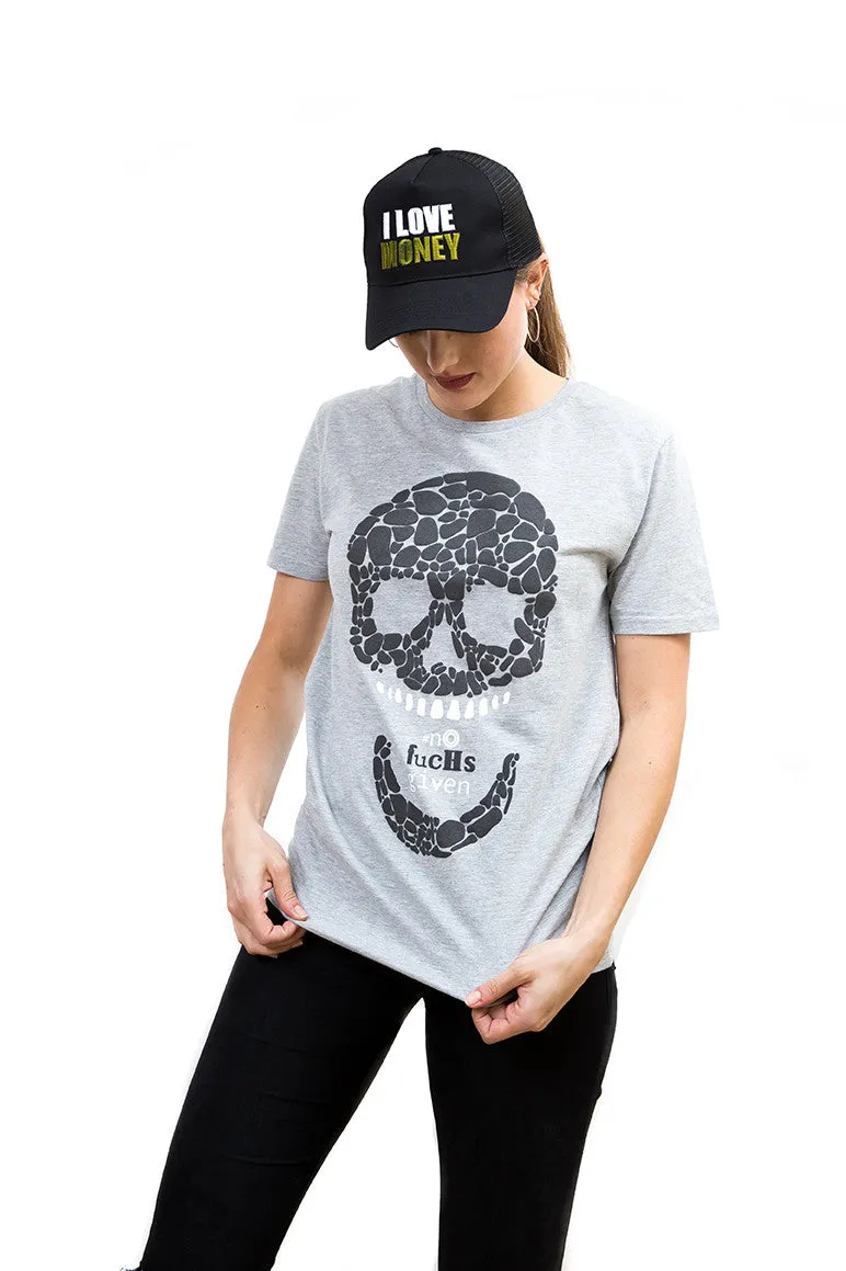 Ladies Skull Boyfriend T-Shirt