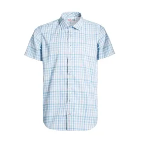 LEO CHEVALIER MEN'S S/S HBD VOYAGE CHECK FITTED