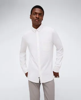 Long Sleeve Button Down Stretch Shirt with Pocket