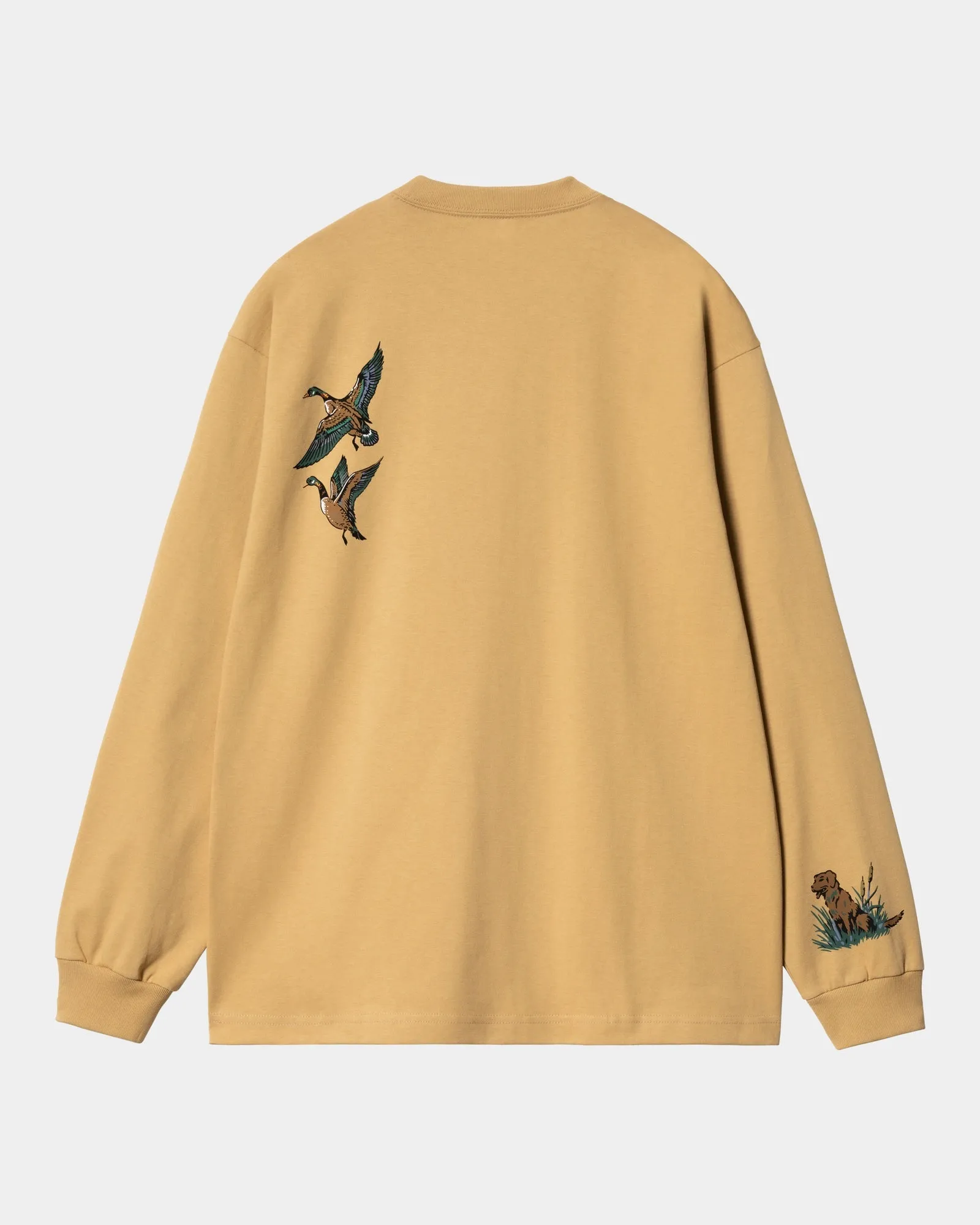 Long Sleeve Ducks T-Shirt | Bourbon