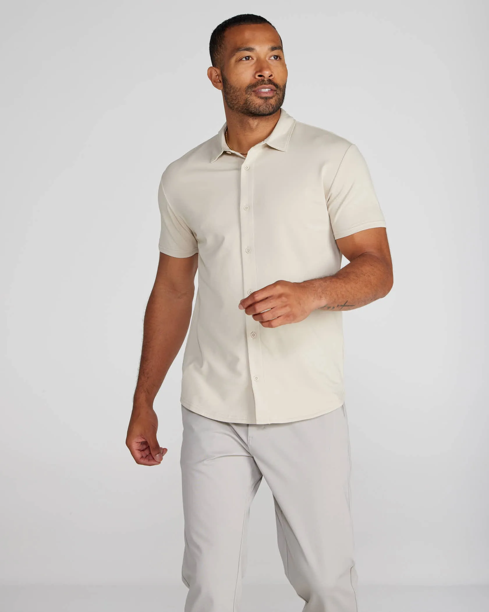 LUX Short Sleeve Button Down