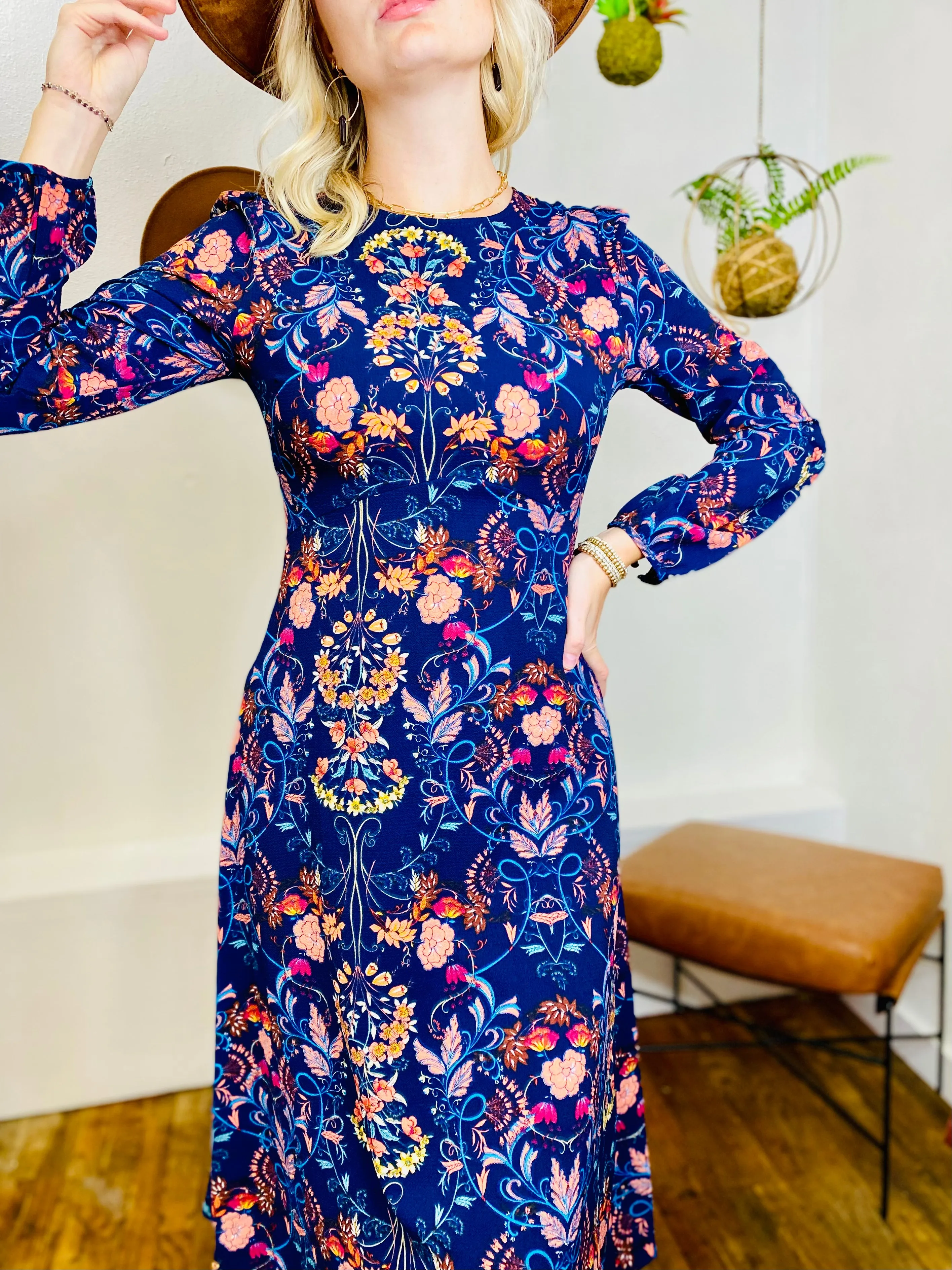 Madeline Floral Midi Dress