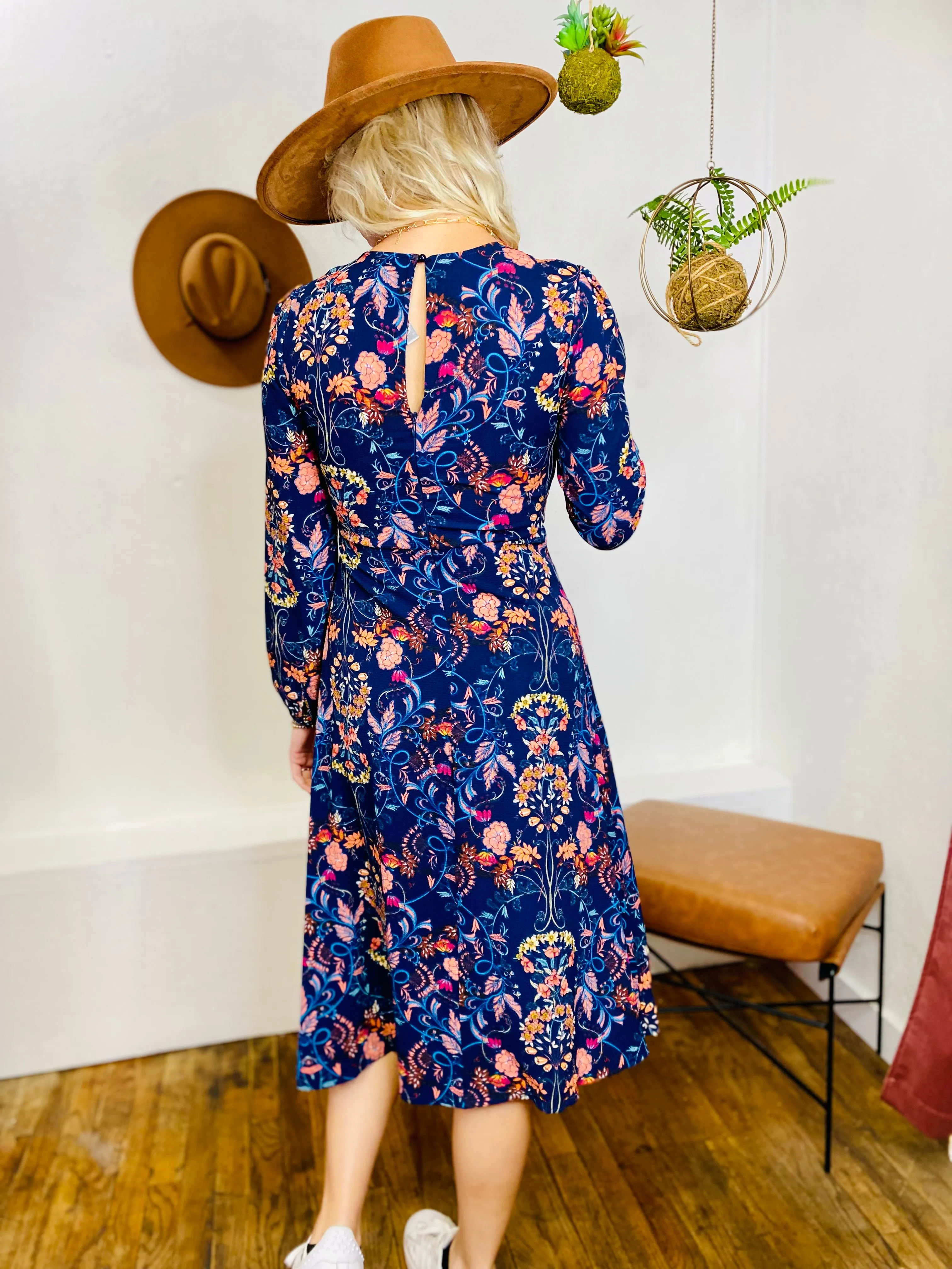 Madeline Floral Midi Dress