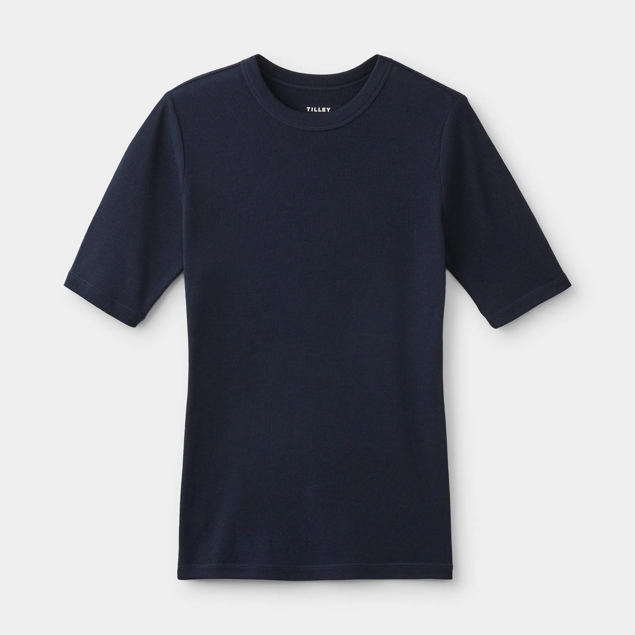 Merino Rib Fitted Tee