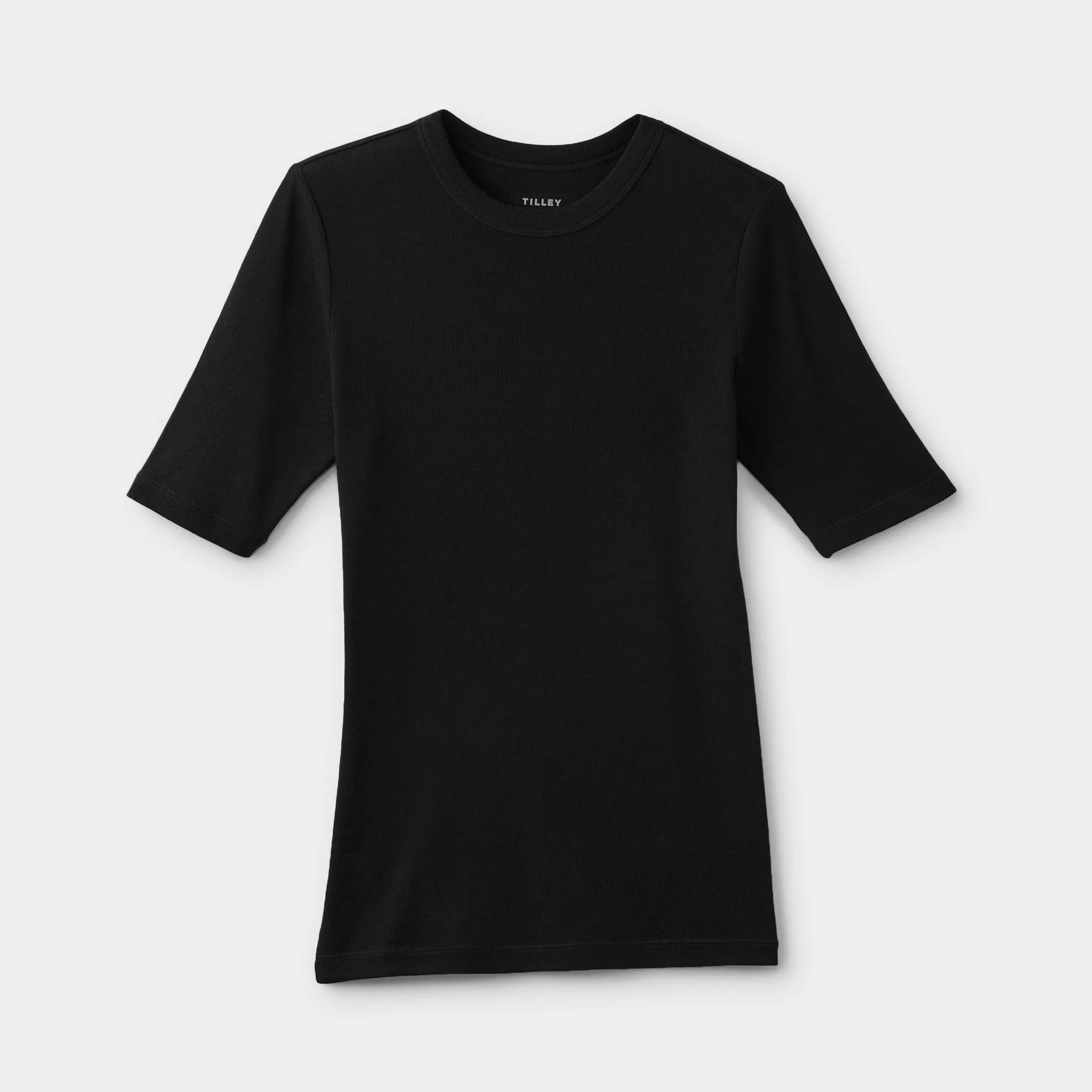 Merino Rib Fitted Tee