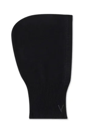 Merino Wool Knit Balaclava - Black