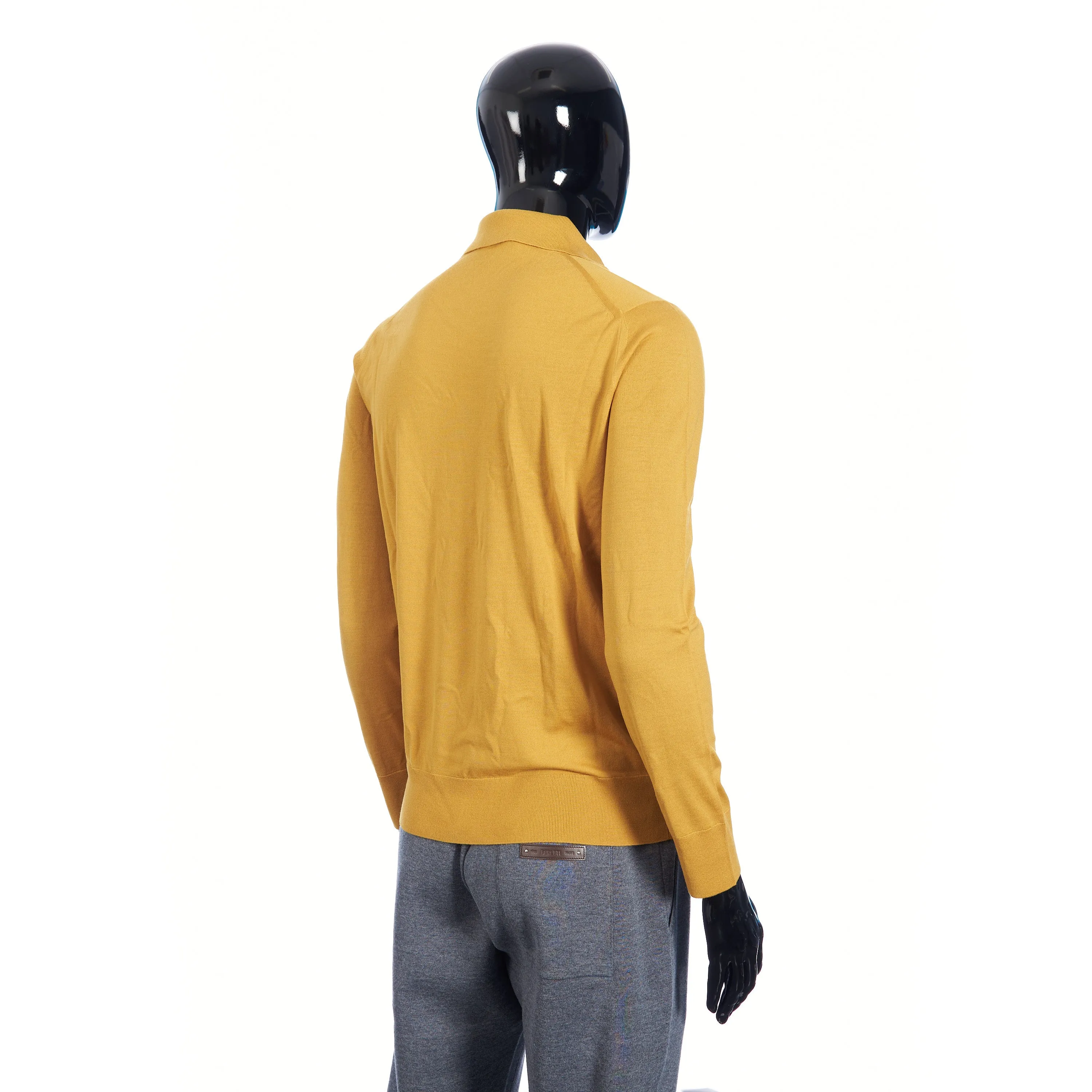 MI Polo Shirt In Moroccan Yellow Wish Wool