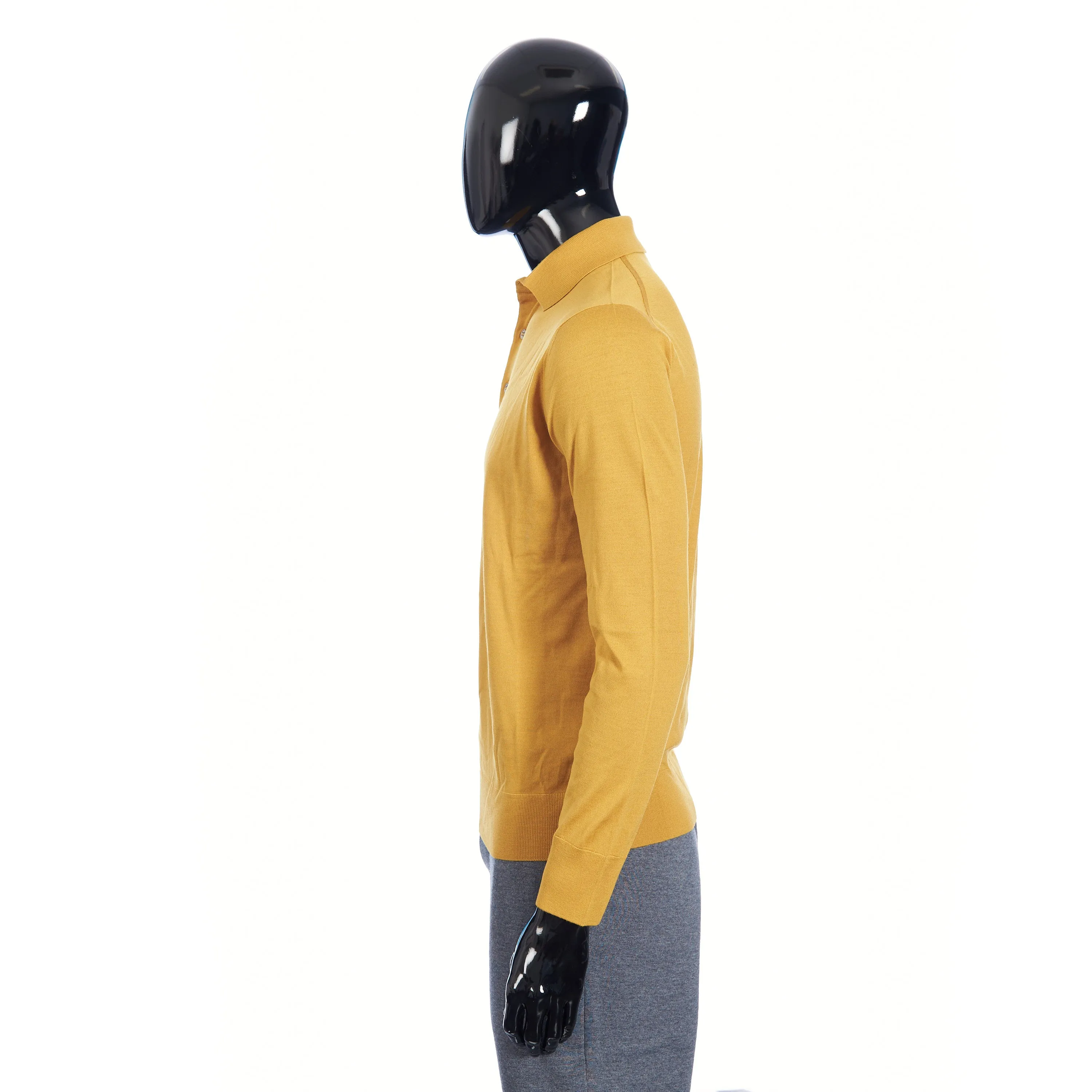 MI Polo Shirt In Moroccan Yellow Wish Wool