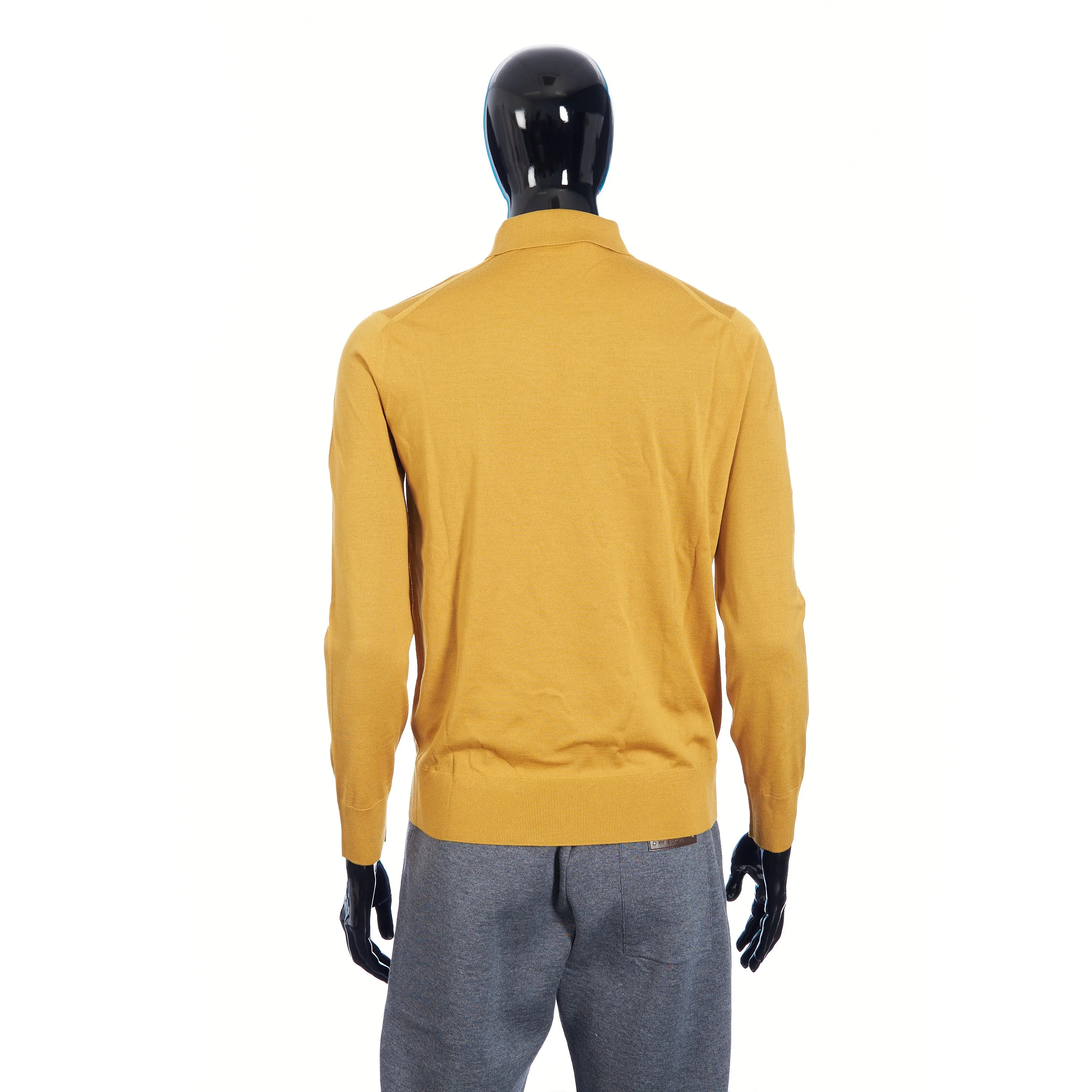 MI Polo Shirt In Moroccan Yellow Wish Wool