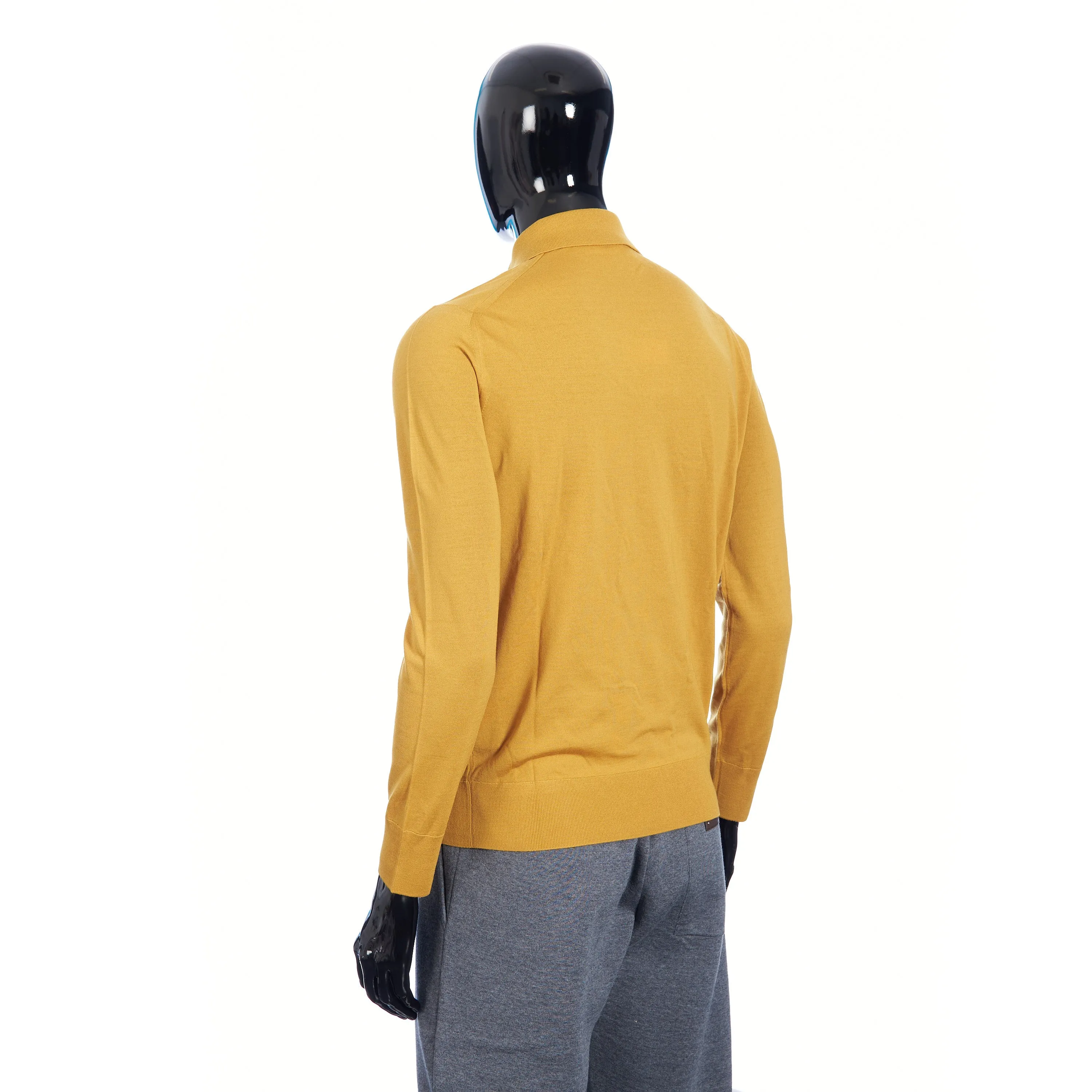 MI Polo Shirt In Moroccan Yellow Wish Wool