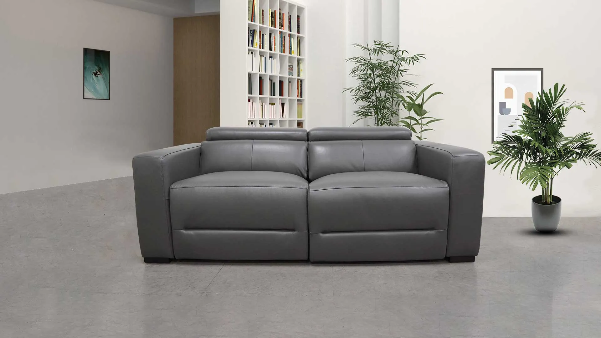 Mirage Reclining Sectional With Adjustable Headrest