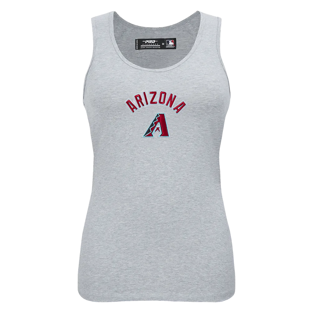 MLB ARIZONA DIAMONDBACKS CLASSIC WOMEN'S RELAXED FIT RACERBACK (HEATHER GREY)