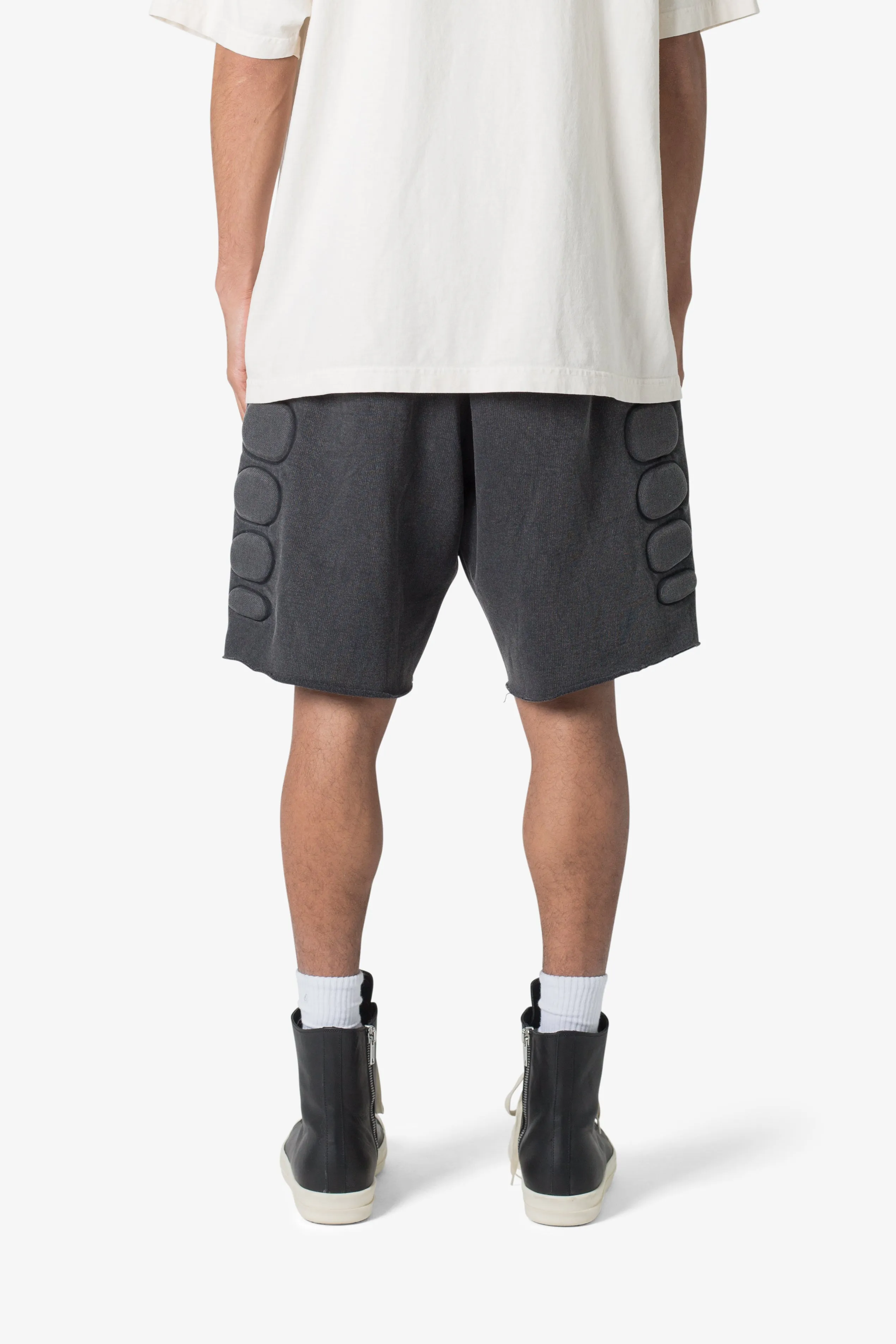 Moto Padded Sweatshorts - Black